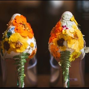 Dried Flower Clear Heels